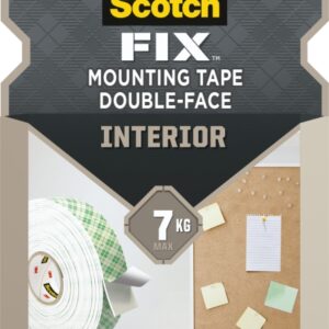 scotch fix cinta de montaje para interior de doble cara 19mm x 5m color blanco