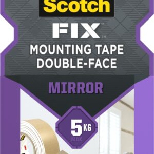 scotch fix cinta de montaje de doble cara para espejos 19mm x 1.5m color blanco