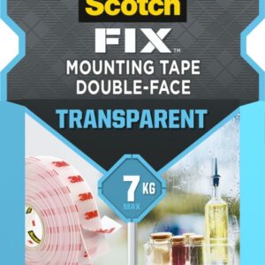 scotch fix cinta de montaje de doble cara transparente 19mm x 5m color transparente
