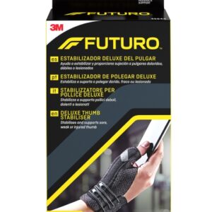 futuro deluxe estabilizador del dedo pulgar talla l/xl (16.5 20.3cm) transpirable color negro