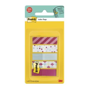post it index dispensador con 100 marcadores de indice reposicionables forma rectangular colores surtidos