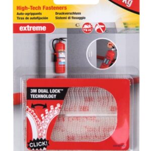 scotch extreme cierres adhesivos reposicionables 25mm x 75mm soporta hasta 5kg color transparente