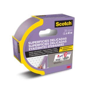 scotch cinta de enmascarar para superficies delicadas 36mm x 41m 100% pefc color morado