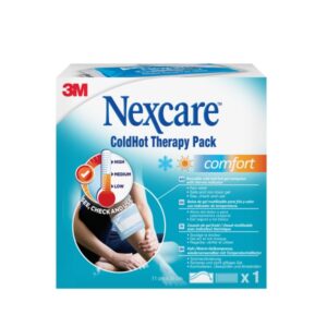 nexcare coldhot therapy comfort compresa para termoterapia frio o calor superficial incluye funda protectora color azul