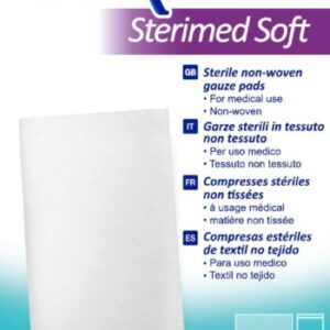 nexcare sterimed pack de 12 compresas de gasa no tejida 18x40cm esteril transpirables color blanco