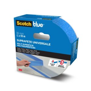 scotchblue cinta de enmascarar 36mm x 55m 100% pefc multisuperficie color azul