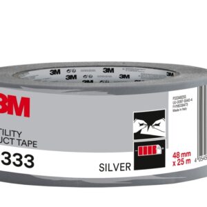 3m cinta adhesiva americana 48mm x 25m color plata