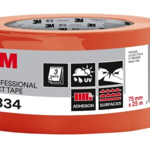 3m cinta adhesiva americana 75mm x 25m alta adherencia color naranja