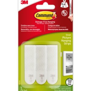 command tiras adhesivas para colgar cuadros color blanco