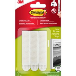 command tiras adhesivas para colgar cuadros color blanco