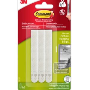 command tiras adhesivas para colgar cuadros color blanco
