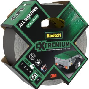scotch extremium cinta adhesiva americana 48mm x 27m uso en exterior altas prestaciones color negro