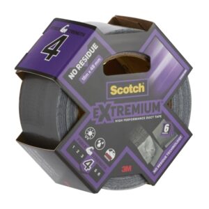 scotch extremium cinta adhesiva 48mm x 18.2m sin residuos alto rendimiento color negro