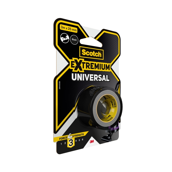 scotch extremium universal cinta adhesiva americana 3m x 25mm color negro
