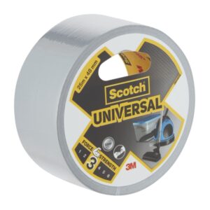 scotch universal cinta adhesiva americana 48mm x 25m color gris metalizado