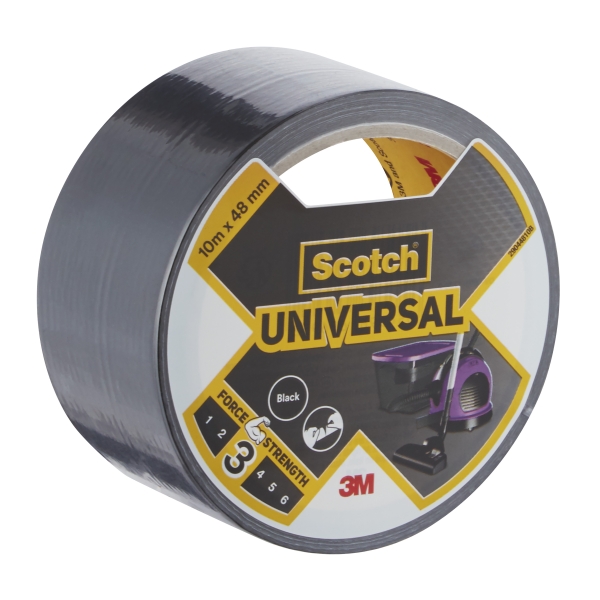 scotch cinta adhesiva americana 48mm x 10m color negro