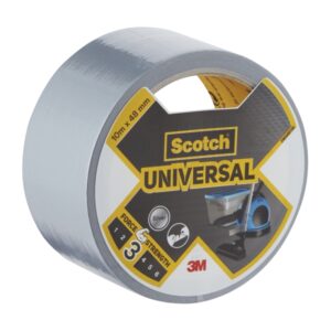 scotch universal cinta adhesiva americana 10m x 48mm color gris metalizado