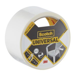 scotch universal cinta adhesiva americana 48mm x 10m color blanco