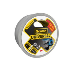 scotch universal cinta adhesiva americana 48mm x 30m promocion 25m + 5m gratis color plata