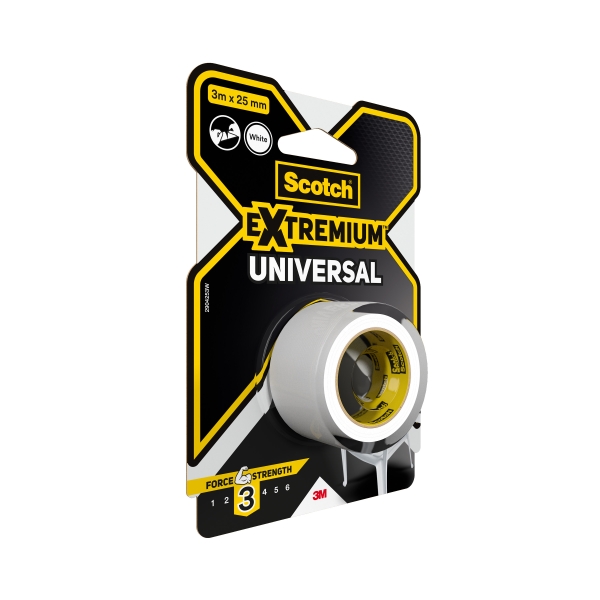 scotch extremium universal cinta adhesiva americana 3m x 25mm color blanco