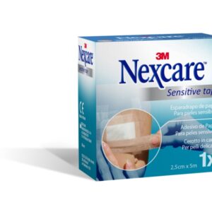 nexcare sensitive esparadrapo 25mm x 5m color piel