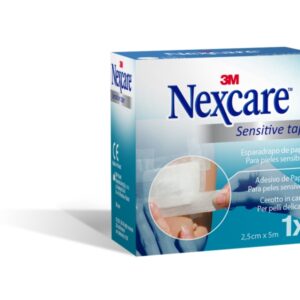 nexcare sensitive esparadrapo 25mm x 5m color blanco