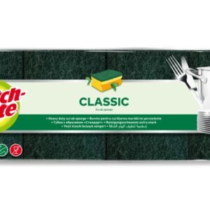 scotch brite classic pack de 8 estropajos de cocina proteccion para los dedos color verde oscuro