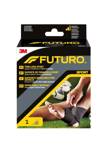 futuro sport tobillera ajustable (17.8 27.9cm) color negro