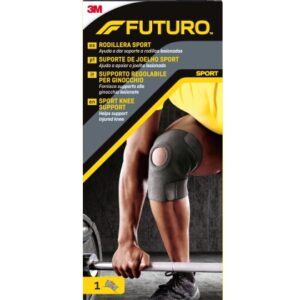 futuro sport rodillera ajustable (33 44.4cm) color negro