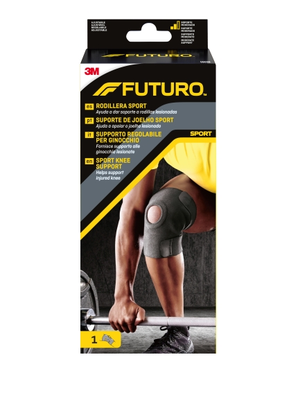 futuro sport rodillera ajustable (33 44.4cm) color negro