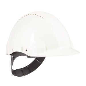 3m casco de proteccion con ventilacion sensor uvicator pin de ajuste color blanco