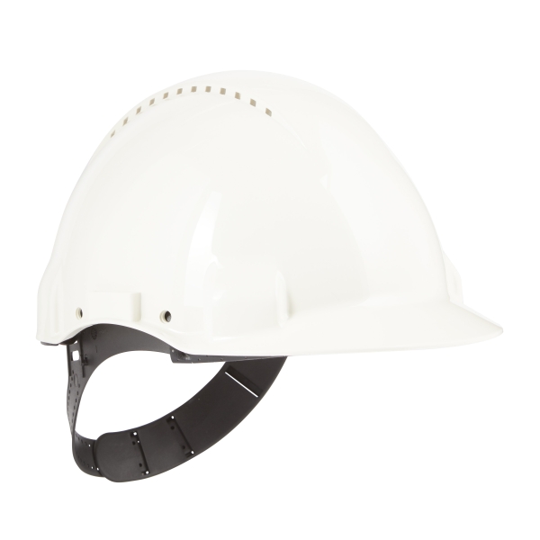 3m casco de proteccion con ventilacion sensor uvicator pin de ajuste color blanco