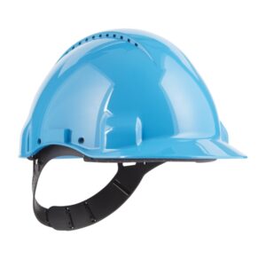 3m casco de proteccion con ventilacion sensor uvicator pin de ajuste color azul