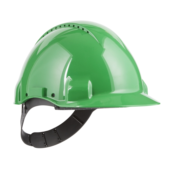 3m casco de proteccion con ventilacion sensor uvicator pin de ajuste color verde