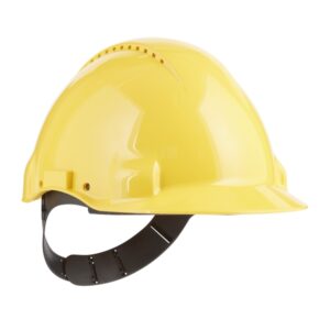 3m casco protector con ventilacion sensor uvicator pin de ajuste color amarillo
