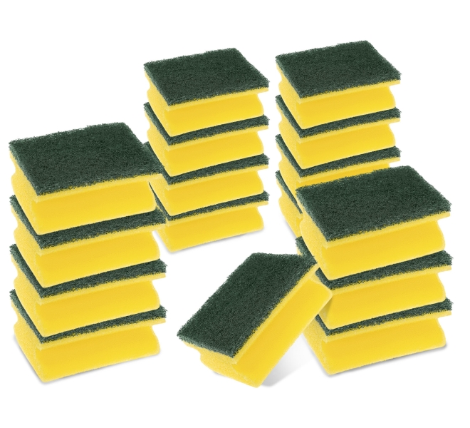 scotch brite classic pack de 16 estropajos de cocina proteccion para los dedos color amarillo
