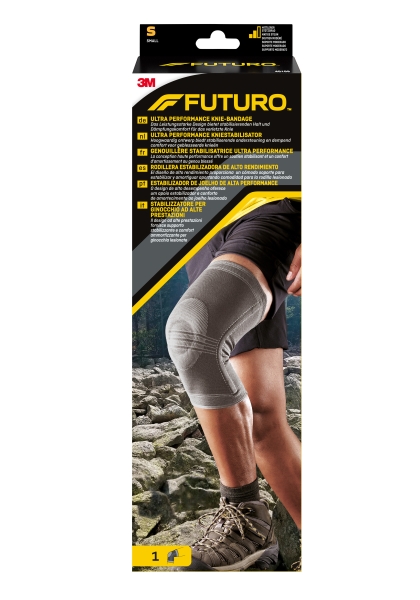 futuro rodillera talla s estabilizadora uso de alto rendimiento transpirable elastico color gris