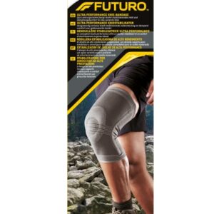 futuro rodillera talla m estabilizadora uso de alto rendimiento transpirable elastico color gris