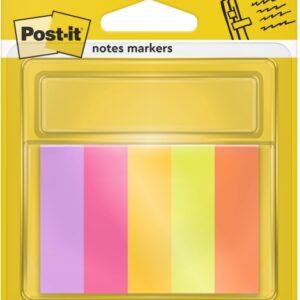post it pack de 5 blocs de 50 marcadores reposicionables forma rectangular colores surtidos