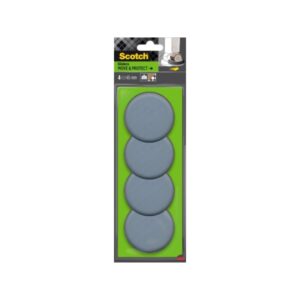 scotch move and protect pack de 4 patines deslizantes para ruedas diametro de 65mm soporta hasta 500kg color gris