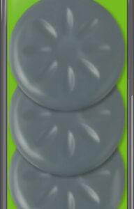 scotch move and protect flex pack de 4 patines deslizantes adhesivos diametro de 80mm soporta hasta 600kg color gris