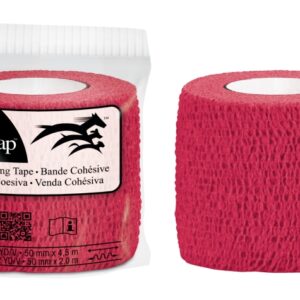 3m vetrap venda cohesiva 5cm x 4.5m flexible transpirable autoadhesiva color rojo