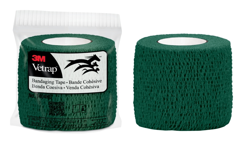 3m vetrap venda cohesiva 5cm x 4.5m flexible transpirable autoadhesiva color verde militar