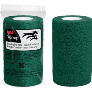 3m vetrap venda cohesiva 10cm x 4.5m flexible transpirable autoadhesiva color verde militar