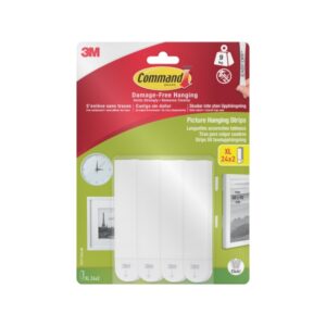 command pack de 48 tiras adhesivas para objetos pesados 24 pares xl soporta hasta 9kg color blanco