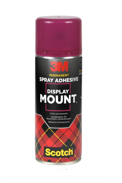 scotch display mount adhesivo en spray 400ml union permanente y duradera color transparente