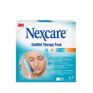 nexcare coldhot therapy compresa para termoterapia mini frio o calor superficial incluye funda protectora color azul