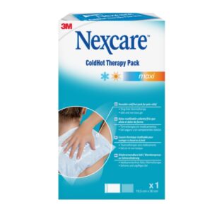 nexcare coldhot therapy compresa para termoterapia grande frio o calor superficial incluye funda protectora color blanco