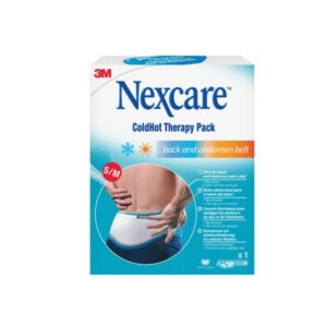 nexcare coldhot therapy compresa para termoterapia incluye cinturon s/m frio o calor superficial color blanco