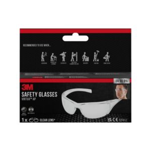 3m virtua ap gafas de seguridad antirrayaduras lente y montura incolora proteccion uv color transparente
